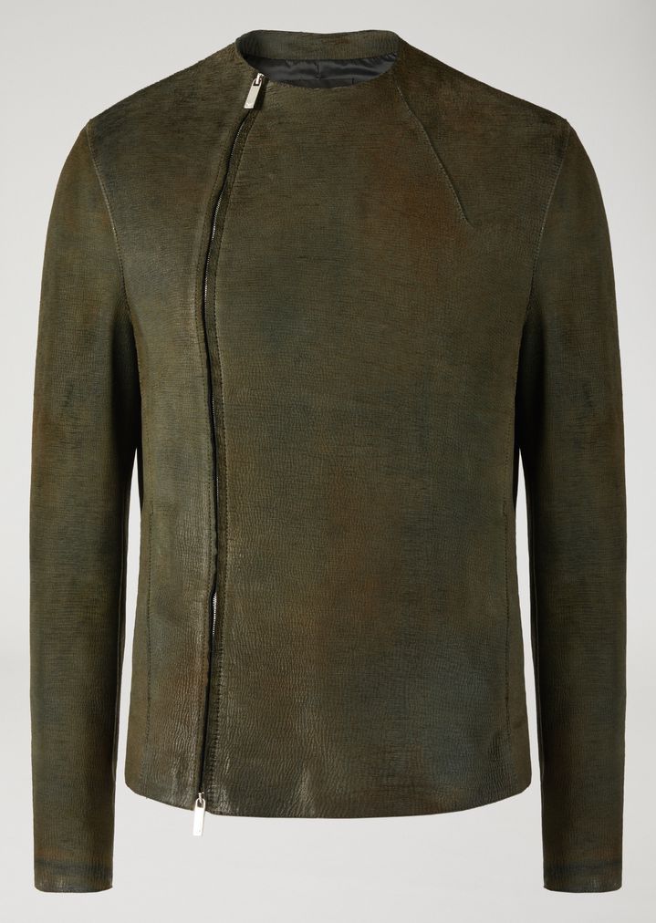 Leather Jacket Man Emporio Armani Emporio Armani Leather Jacket Man R