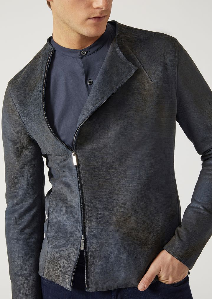 LEATHER JACKET | Man | Emporio Armani