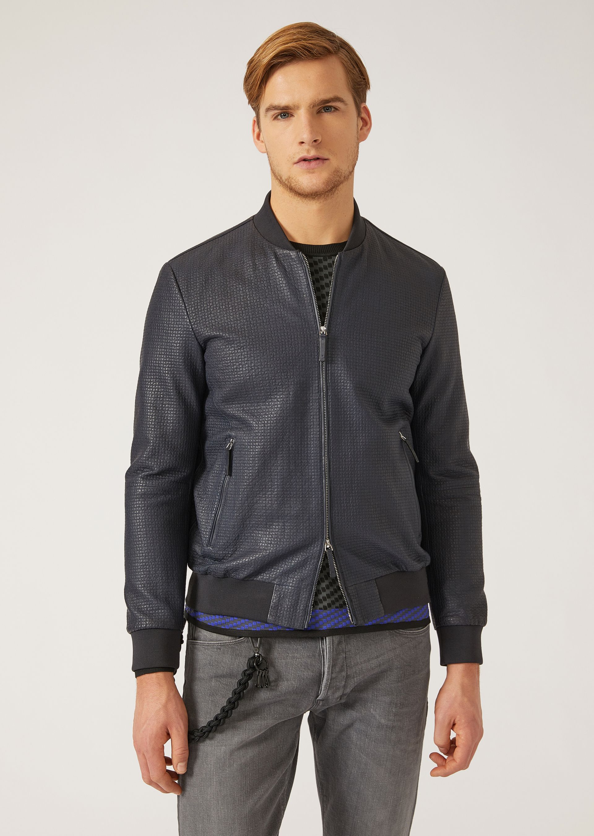 LEATHER JACKET | Man | Emporio Armani