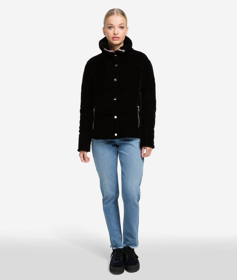 KARL LAGERFELD Karl x Kaia Daunenjacke aus Samt Outerwear Damen f