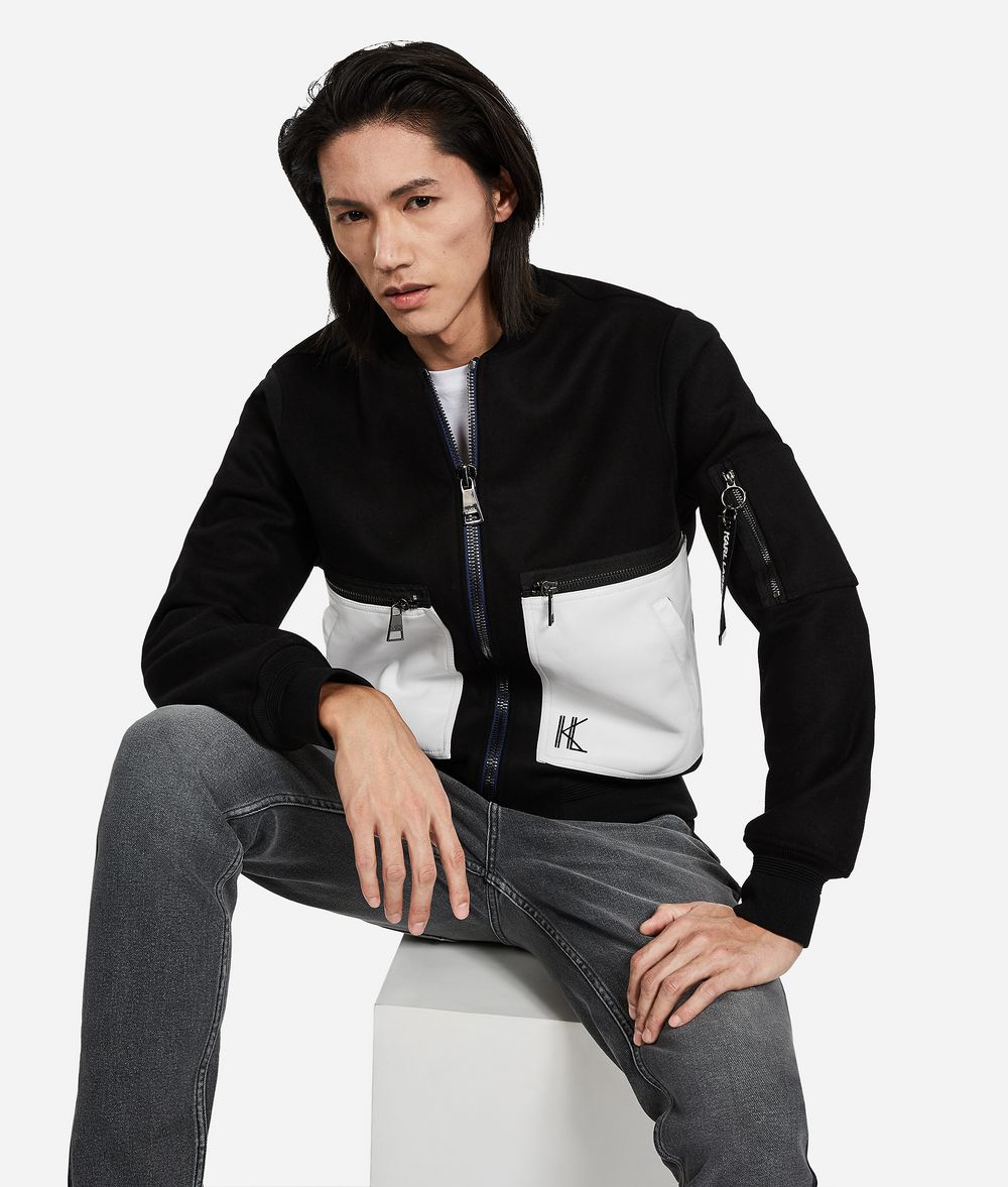 KARL LAGERFELD WOOL BOMBER JACKET
Outerwear Man f