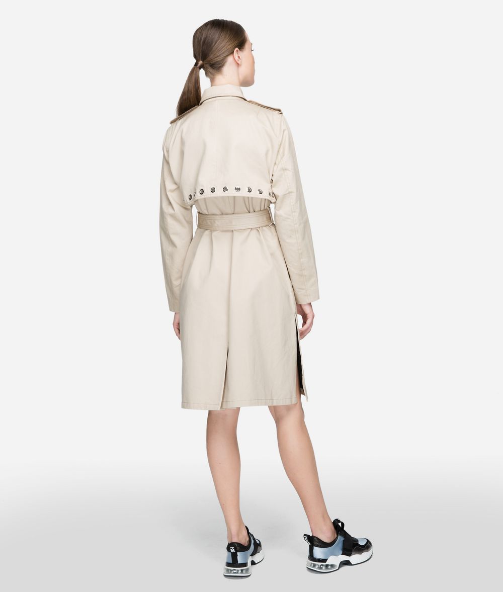 KARL LAGERFELD Trenchcoat mit Ösen Mantel Damen d