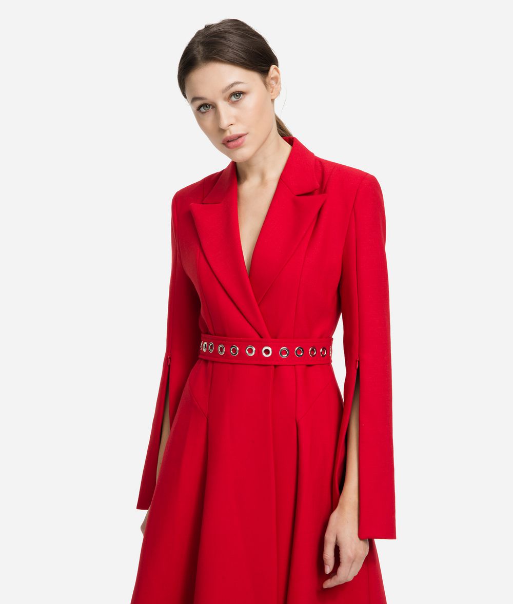 KARL LAGERFELD Tailored Wool Coat Coat Woman f