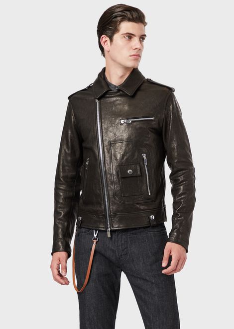 Men S Leather Emporio Armani