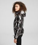 KARL LAGERFELD METALLIC DOWN JACKET