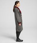 KARL LAGERFELD WOOL BLEND WRAP COAT