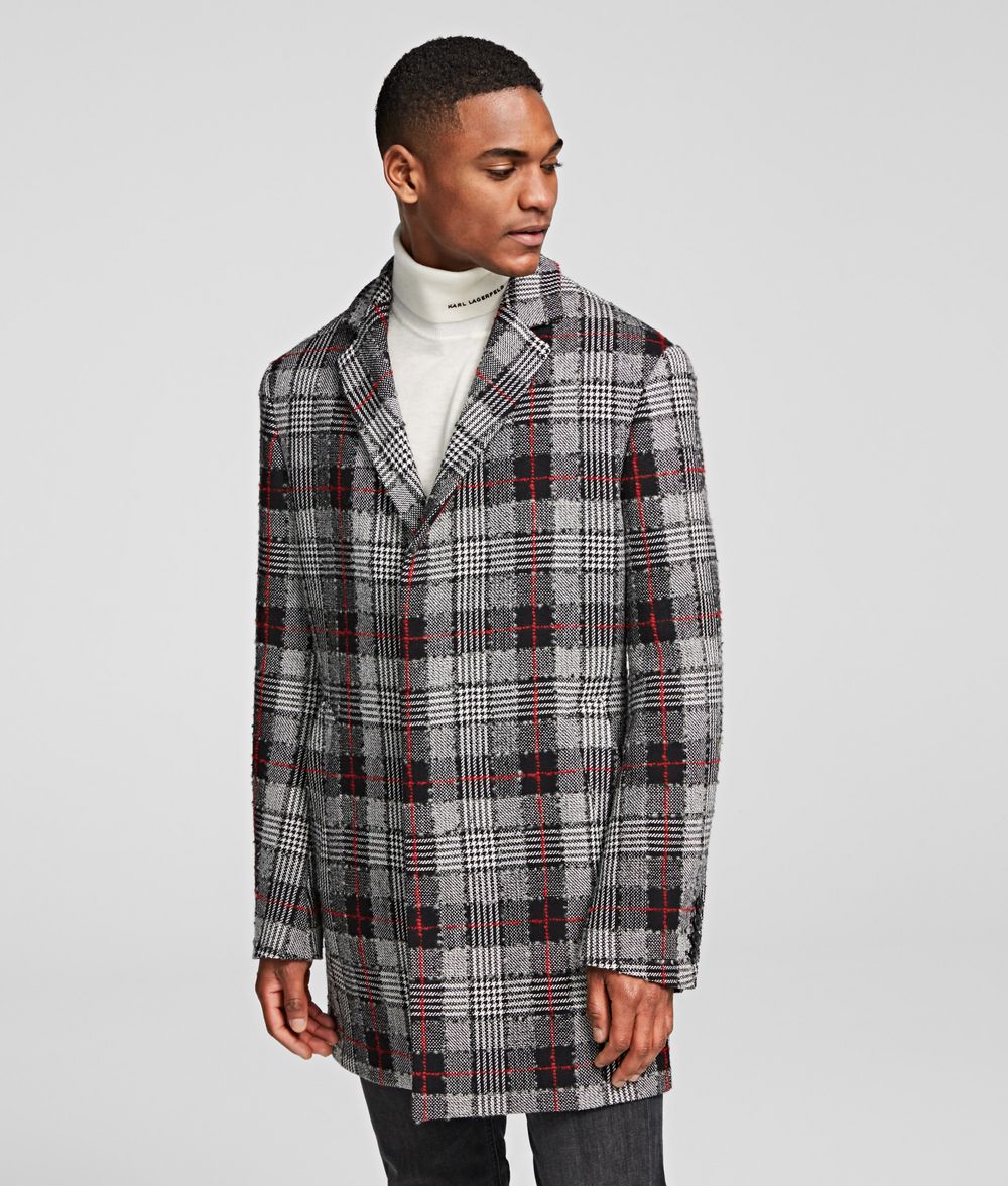 KARL LAGERFELD GLEN CHECK COAT Coat Man f