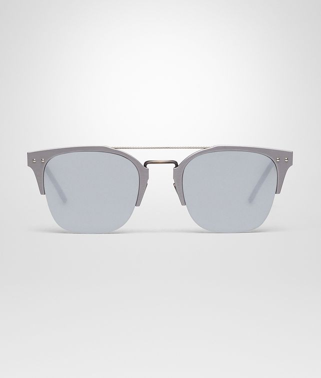 BOTTEGA VENETA GREY ALUMINIUM SUNGLASSES Sunglasses Woman fp