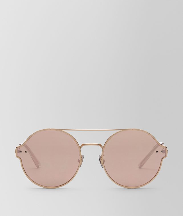 BOTTEGA VENETA GOLD METAL SUNGLASSES Sunglasses E fp