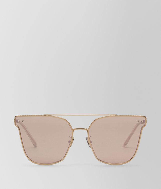 BOTTEGA VENETA GOLD METAL SUNGLASSES Sunglasses E fp
