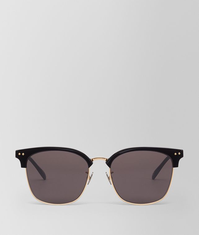 BOTTEGA VENETA NERO GOLD METAL SUNGLASSES Sunglasses E fp