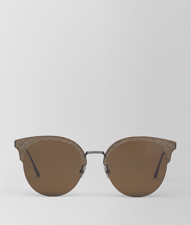 BOTTEGA VENETA BROWN METAL SUNGLASSES Sunglasses E fp