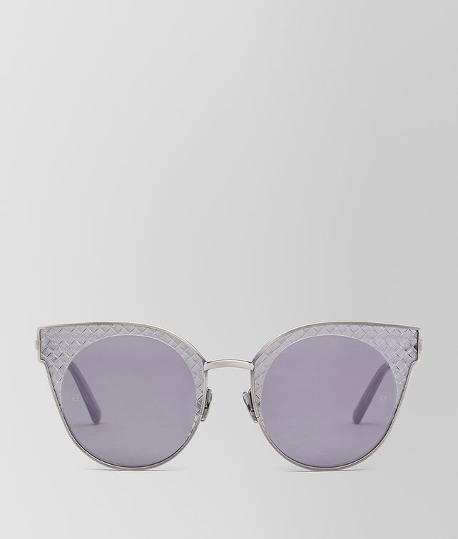 BOTTEGA VENETA SILVER METAL SUNGLASSES Sunglasses Woman fp