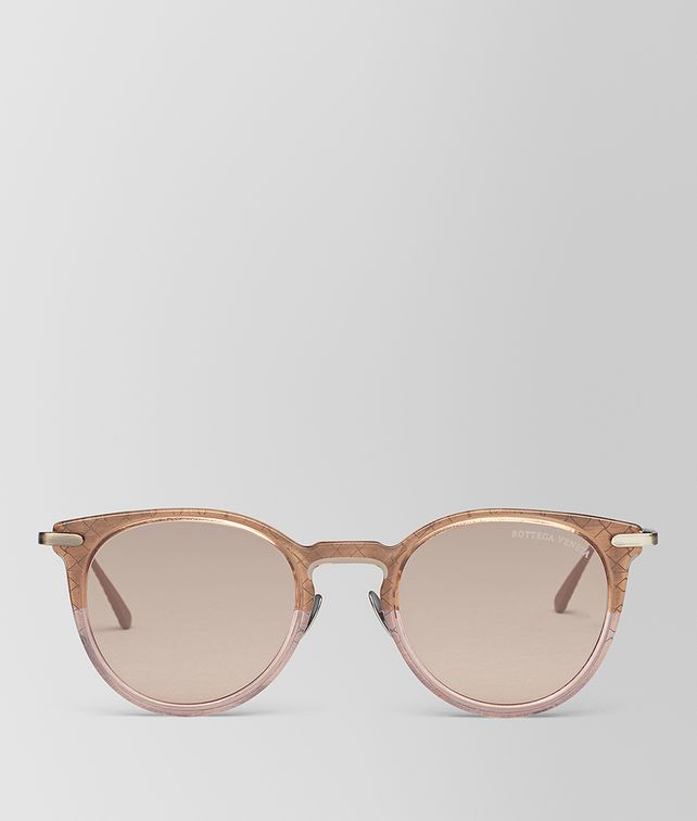 BOTTEGA VENETA BROWN METAL SUNGLASSES Sunglasses E fp