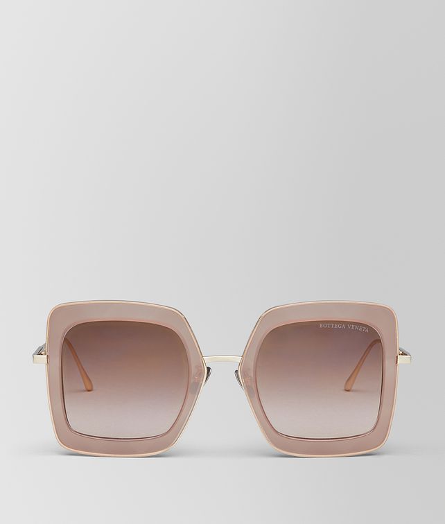 BOTTEGA VENETA BROWN METAL SUNGLASSES Sunglasses Woman fp