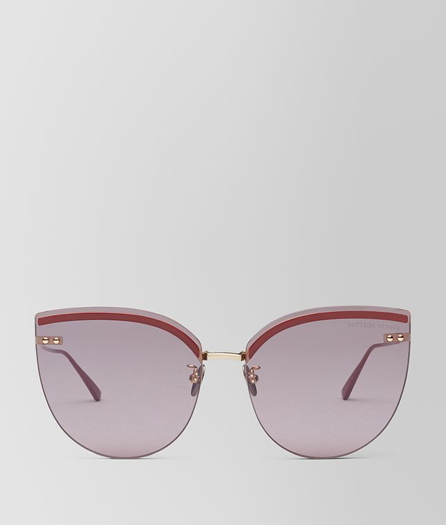 BOTTEGA VENETA BURGUNDY METAL SUNGLASSES Sunglasses Woman fp