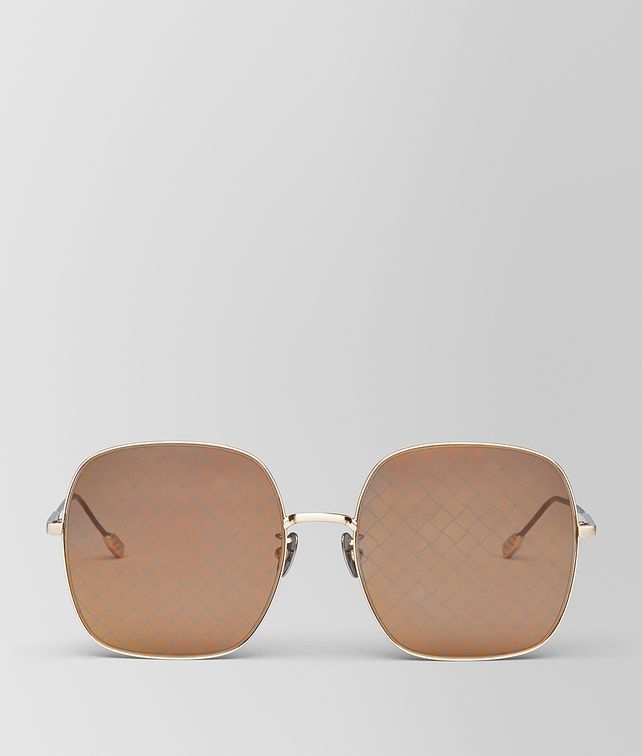 BOTTEGA VENETA GOLD METAL SUNGLASSES Sunglasses Woman fp